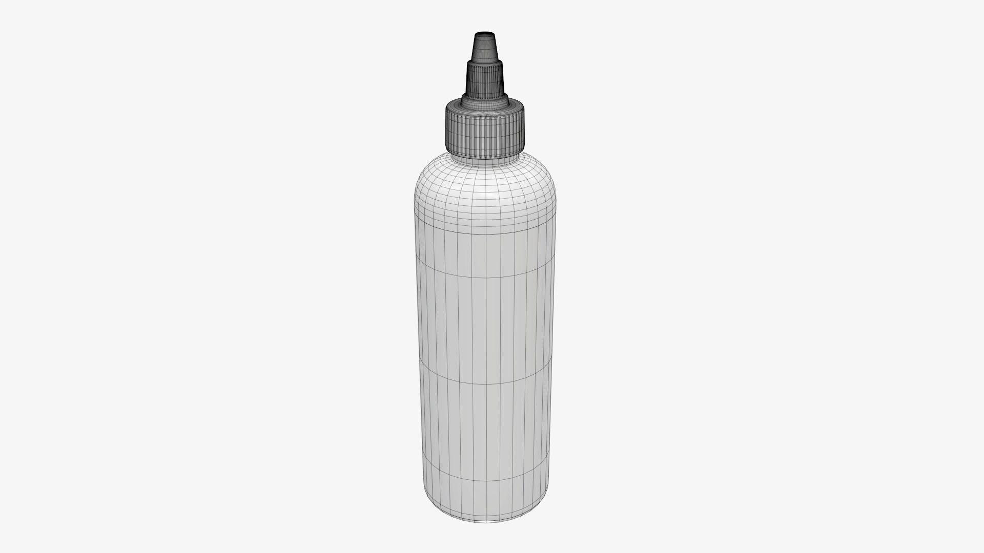 Dropper plastic bottle mockup 3D model_5