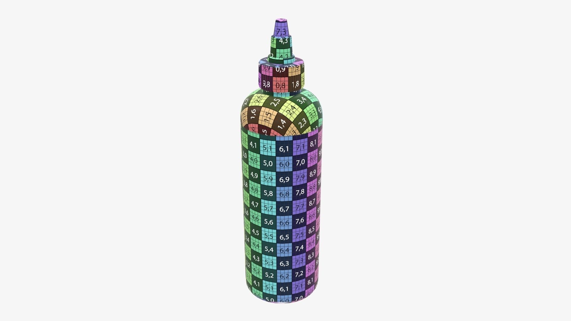 Dropper plastic bottle mockup 3D model_10