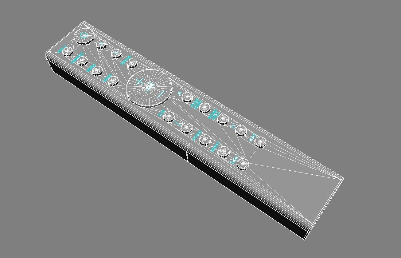 Remote Controller 3D Model Low-poly 3D model_11