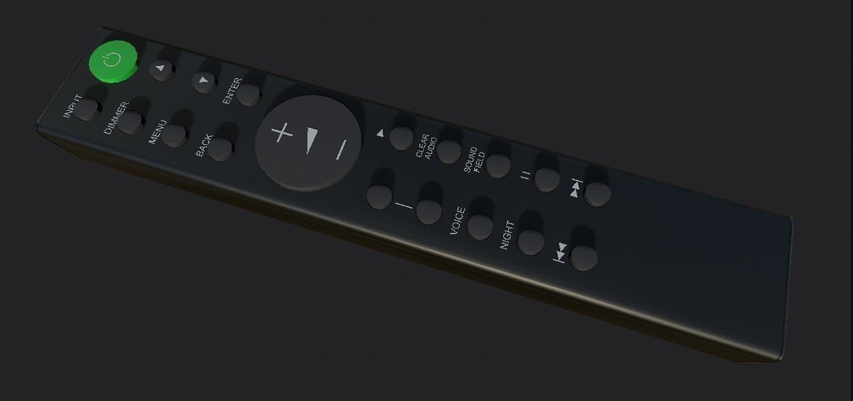 Remote Controller 3D Model Low-poly 3D model_4