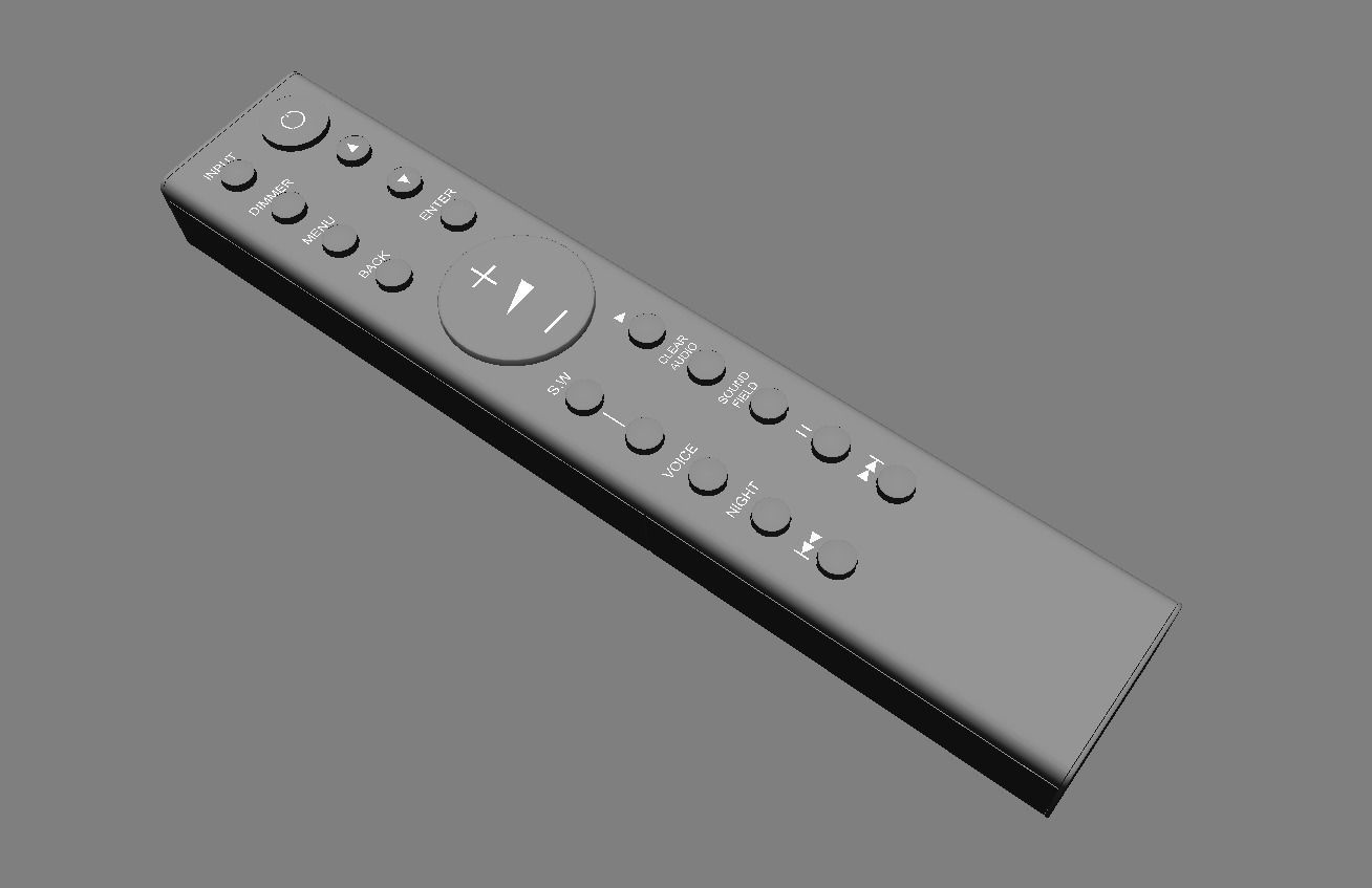 Remote Controller 3D Model Low-poly 3D model_7