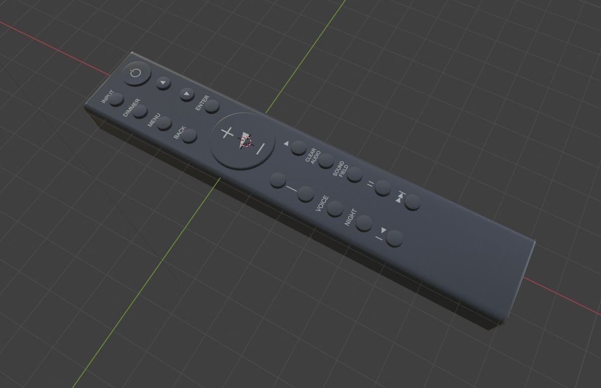 Remote Controller 3D Model Low-poly 3D model_6