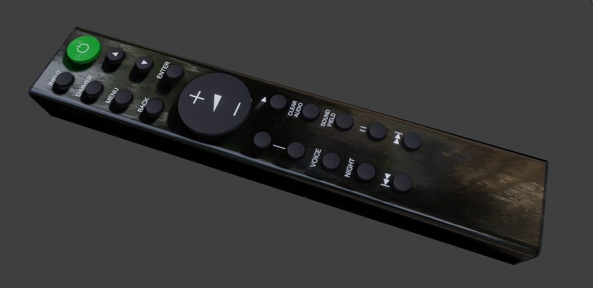 Remote Controller 3D Model Low-poly 3D model_9