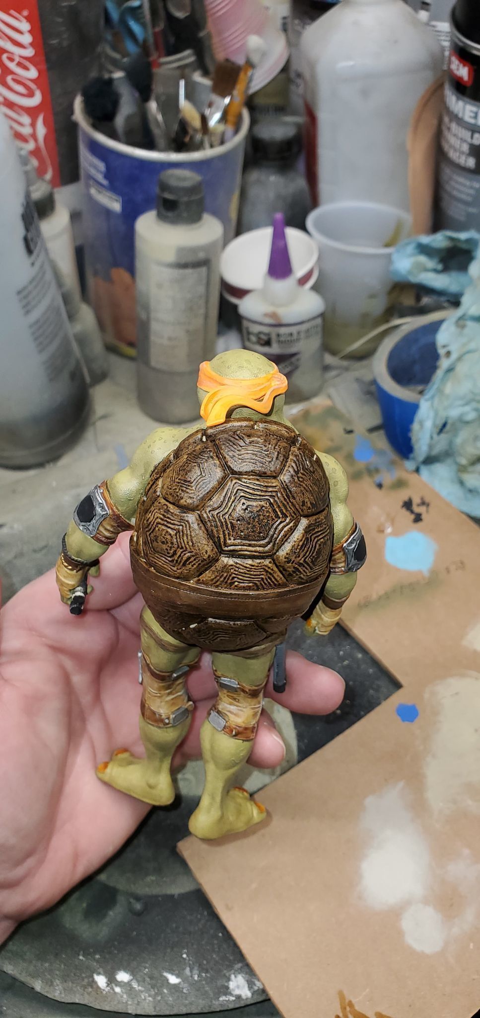 Fanart TMNT Michelangelo - Statue 3D print model_6