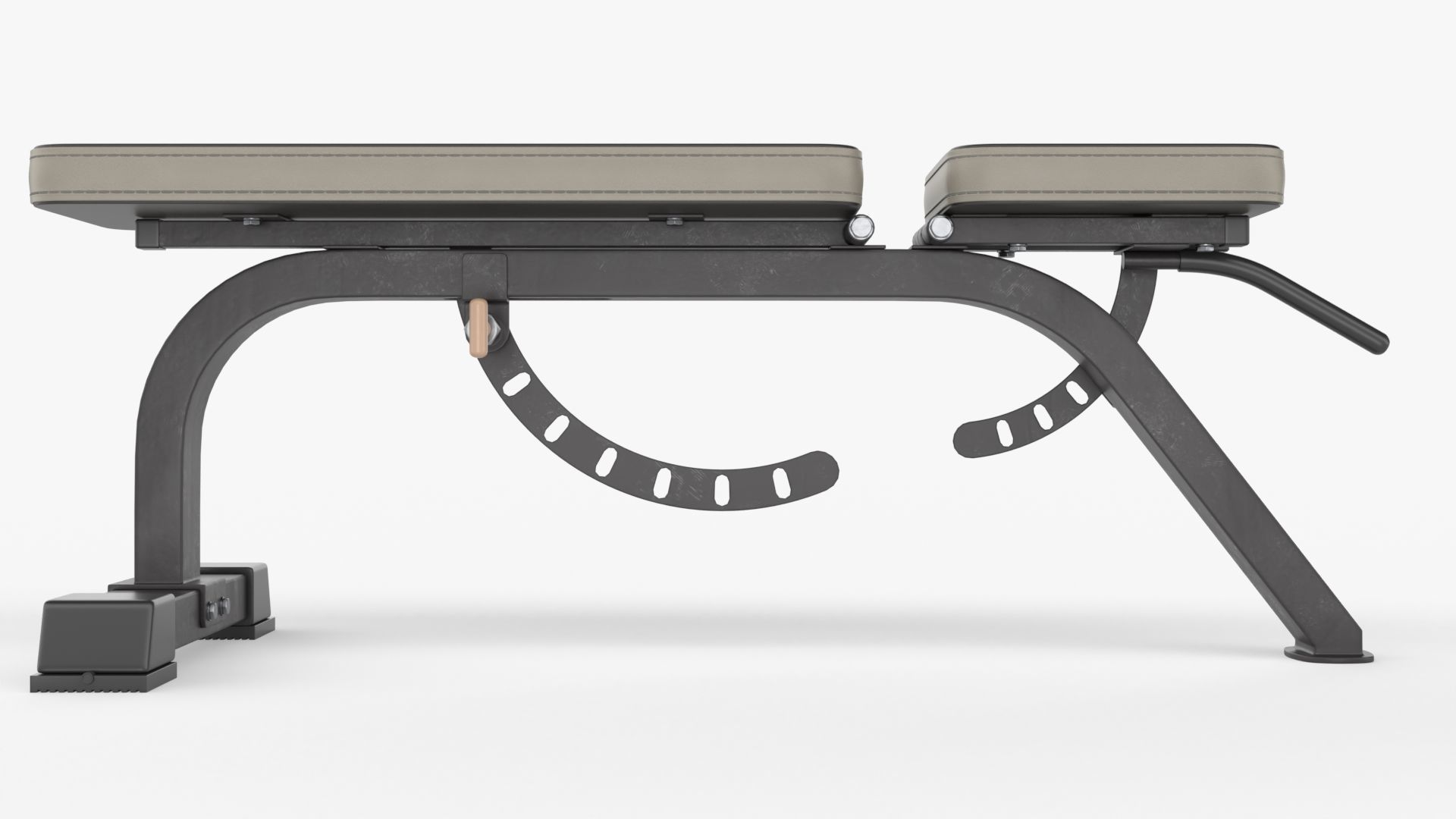 Weight flat bench adjustable 01 3D model_4