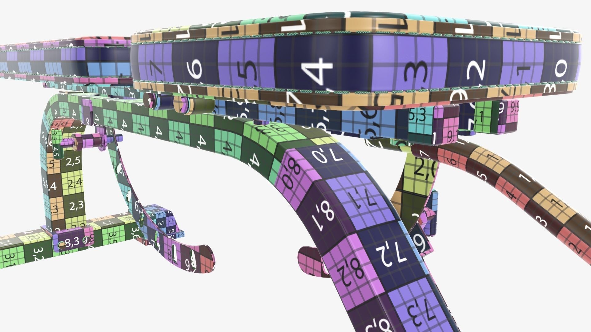 Weight flat bench adjustable 01 3D model_14