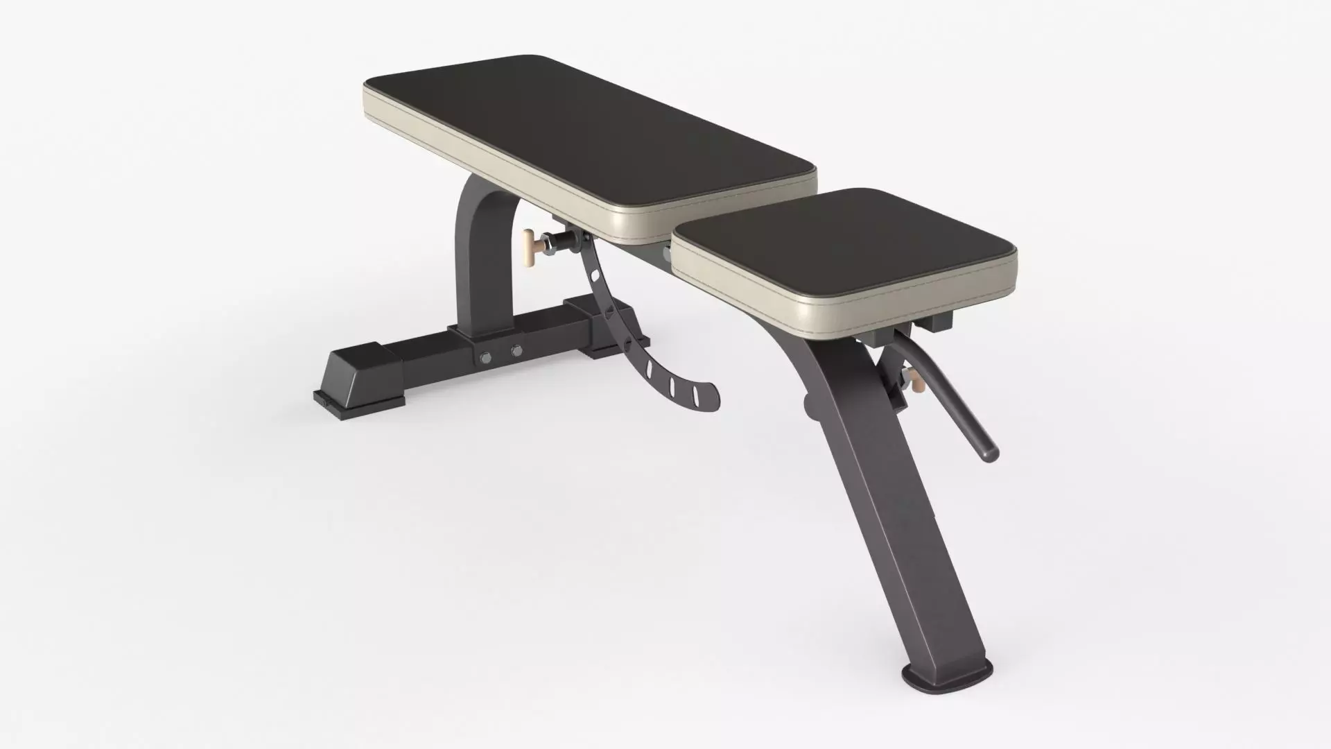 Weight flat bench adjustable 01 3D model_0