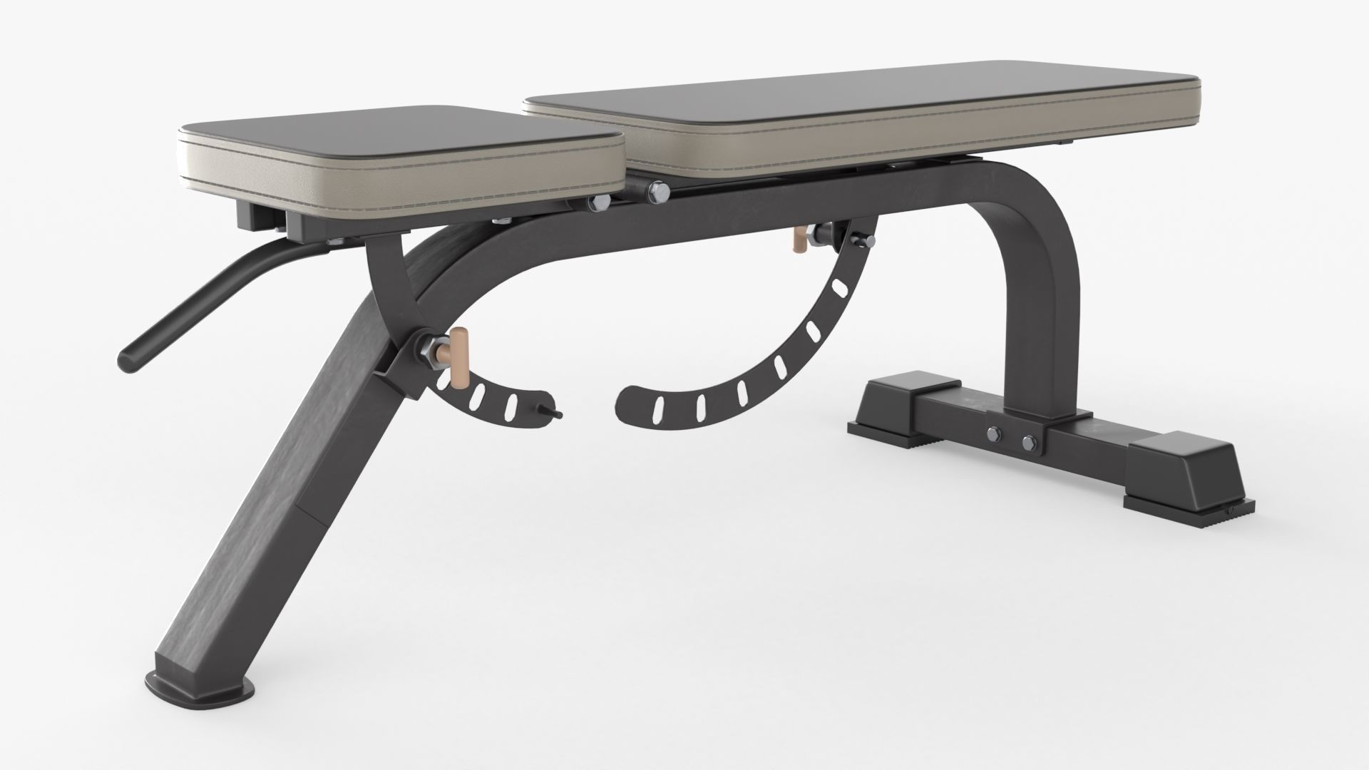 Weight flat bench adjustable 01 3D model_1
