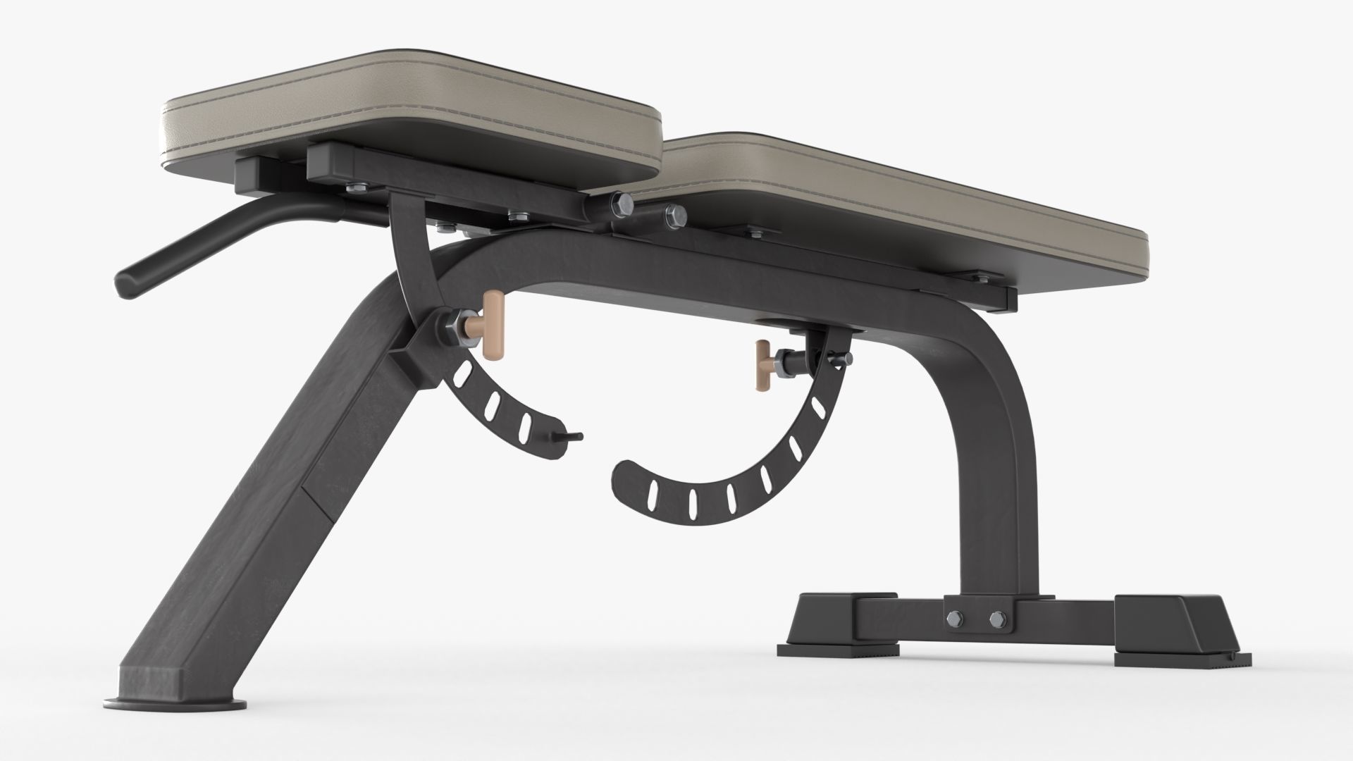 Weight flat bench adjustable 01 3D model_2