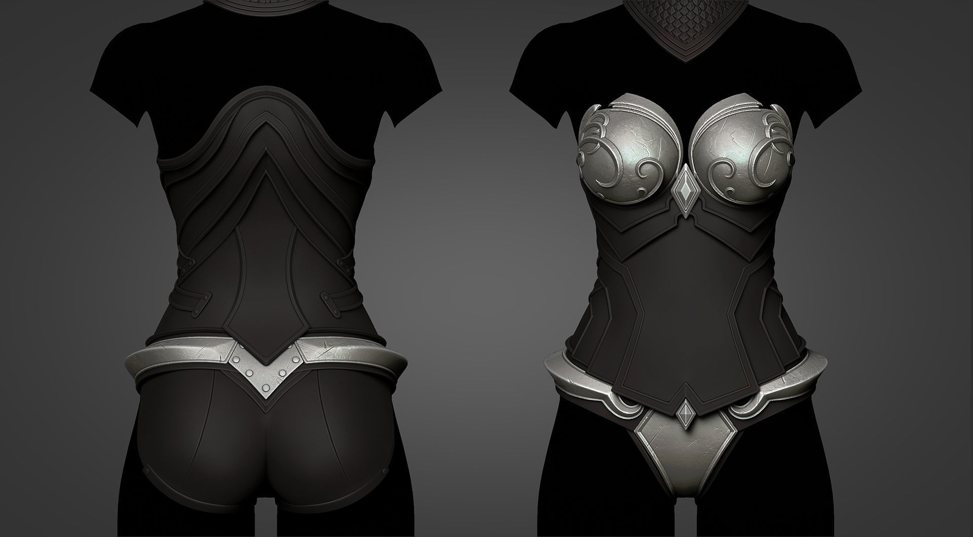 Sylvanas Windrunner - Torso armor 3D print model_3