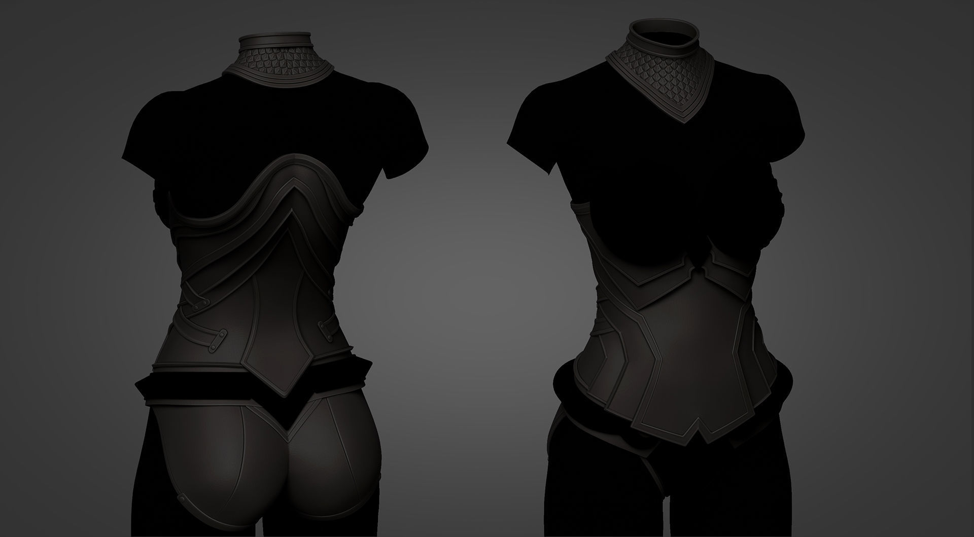 Sylvanas Windrunner - Torso armor 3D print model_4