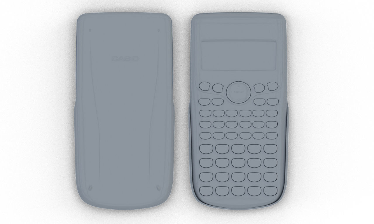 Casio FX82AU PLUS II Scientific Calculator 3D model_8