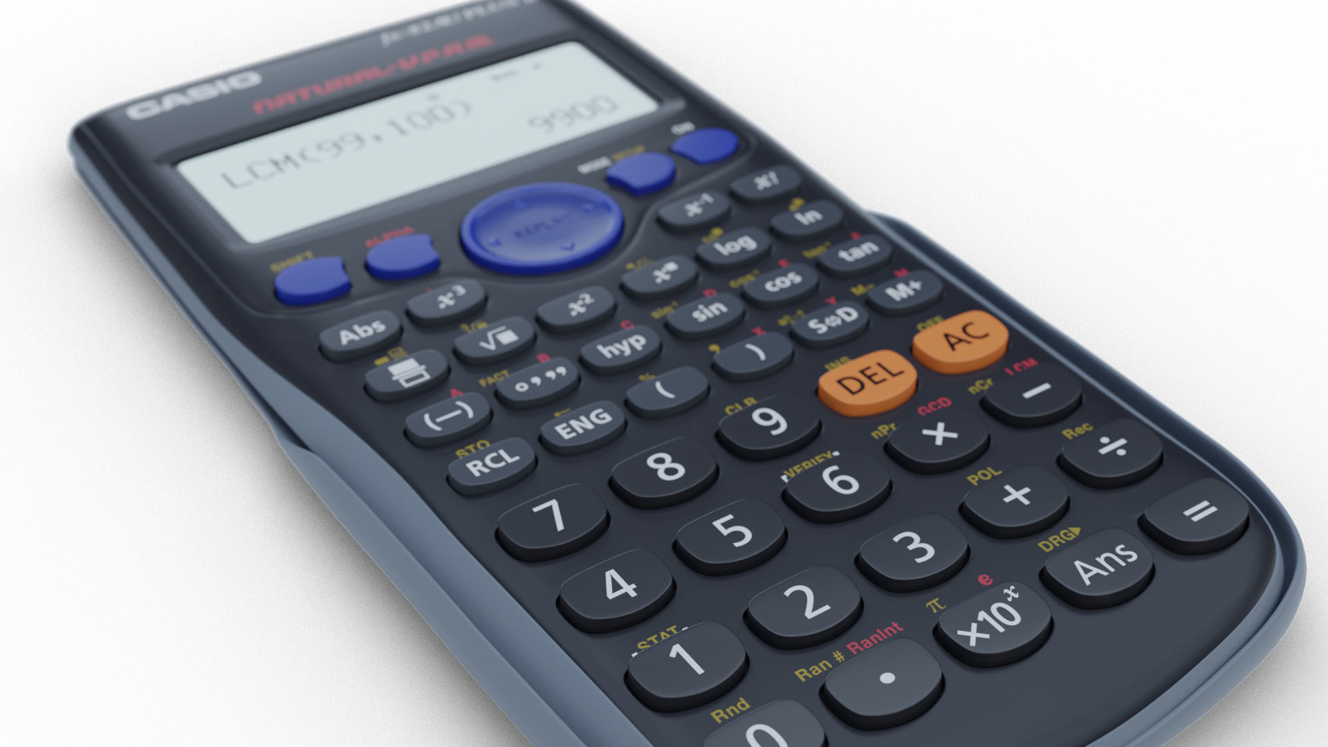 Casio FX82AU PLUS II Scientific Calculator 3D model_6