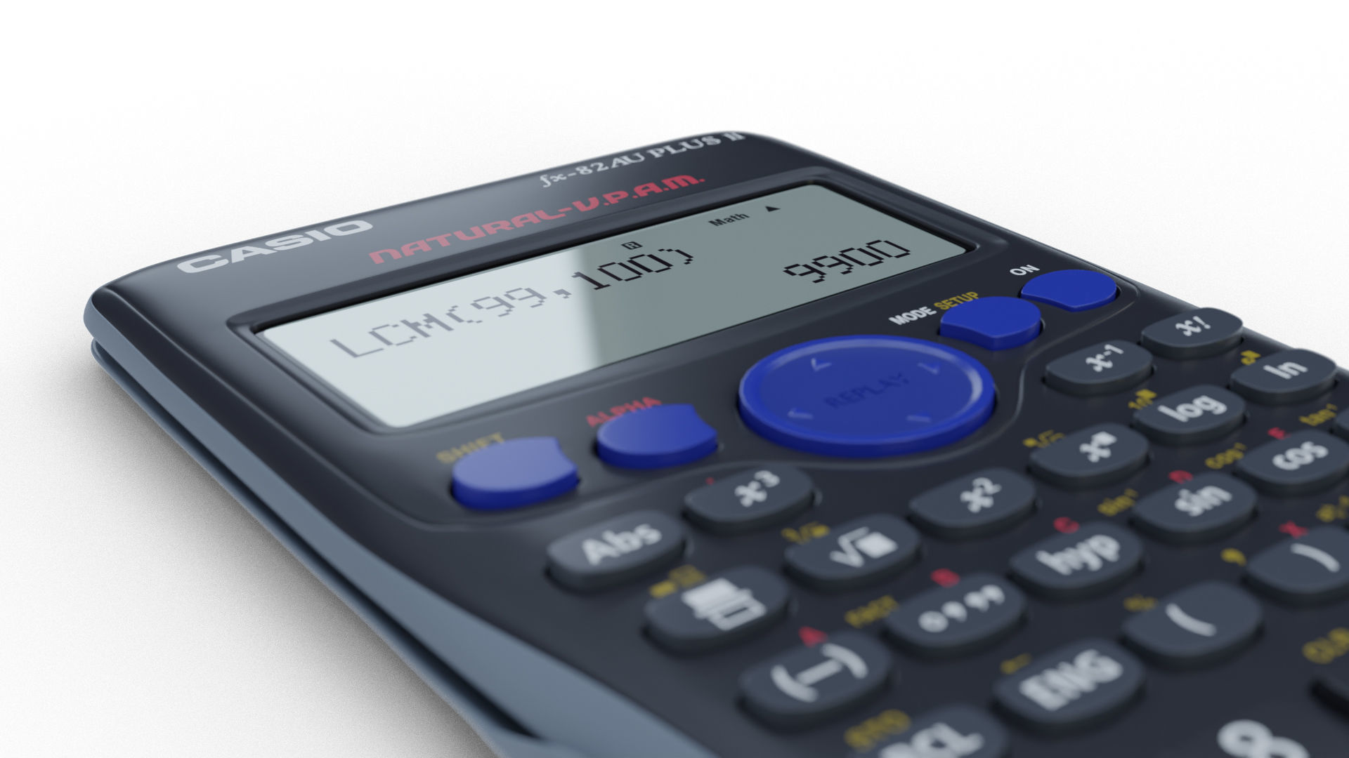 Casio FX82AU PLUS II Scientific Calculator 3D model_7