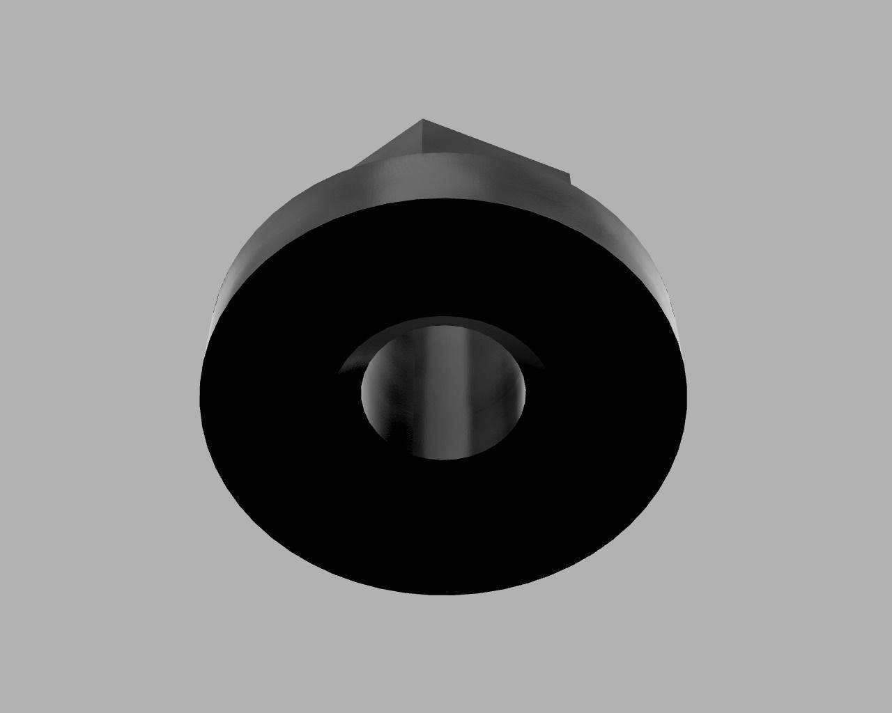 Plastic Nut 3D print model_2