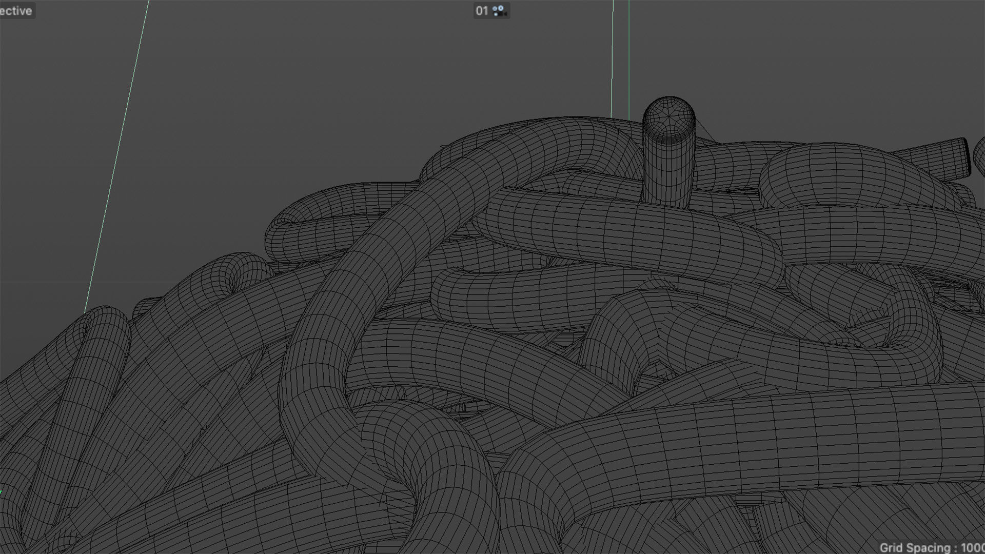 Spaghetti - Pasta With Fork and Glass of Water 3D model_3