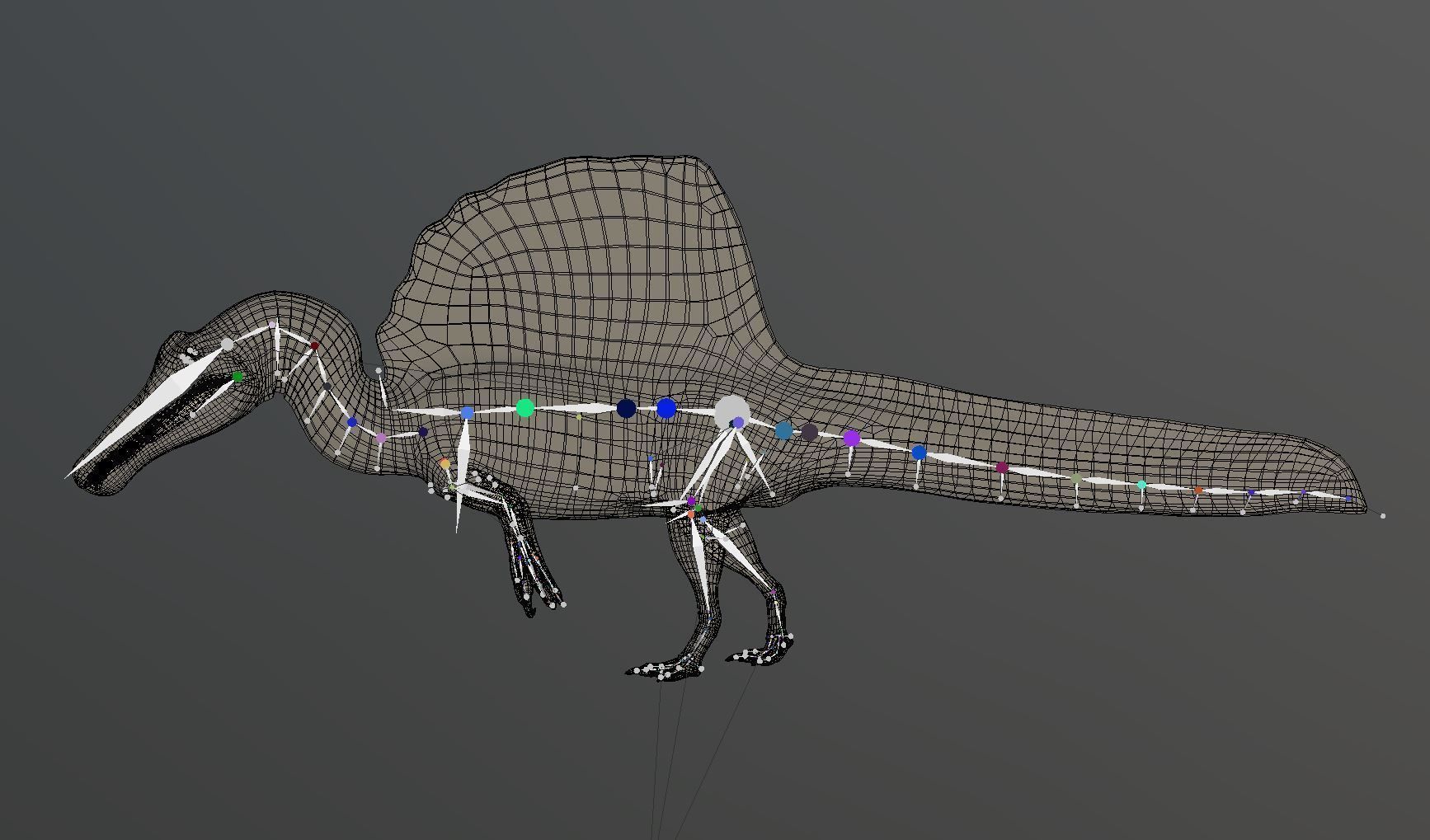 Spinosaurus aegyptiacus Low-poly 3D model_7