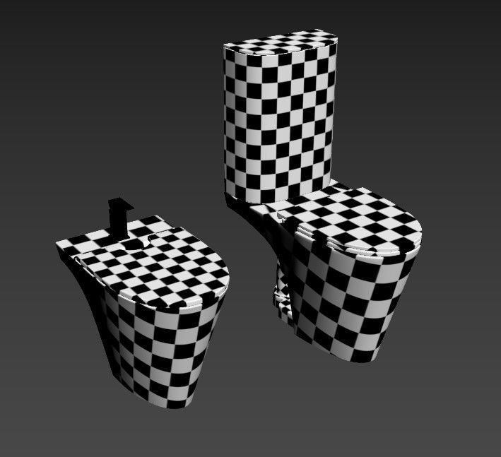 TOILET AND BIDET FERRUM MARINA 3D model_1