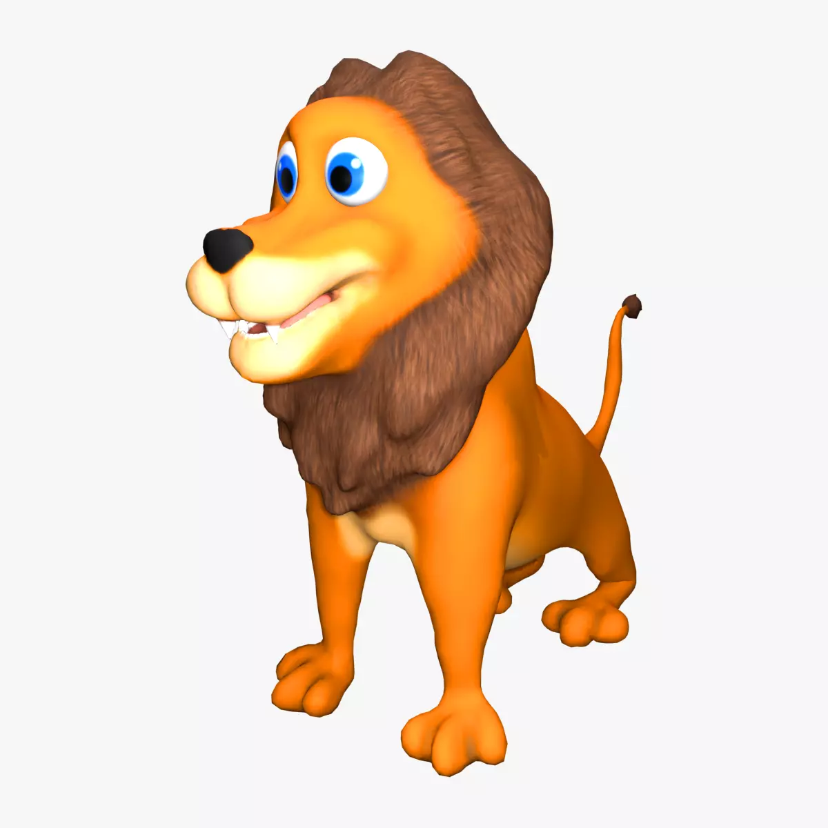 lion Cartoon Character 3D model