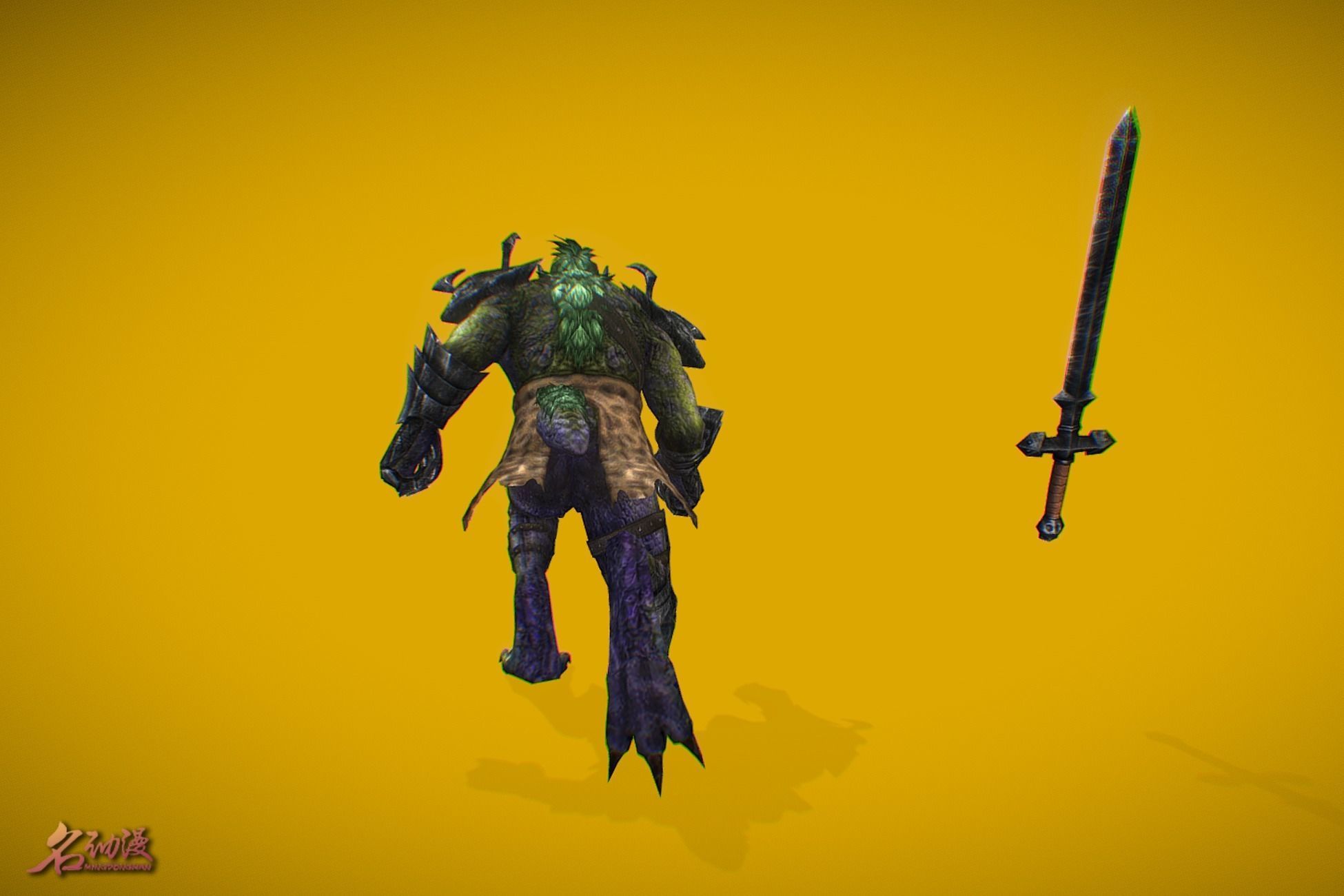 RPG King Triton Low-poly 3D model_4