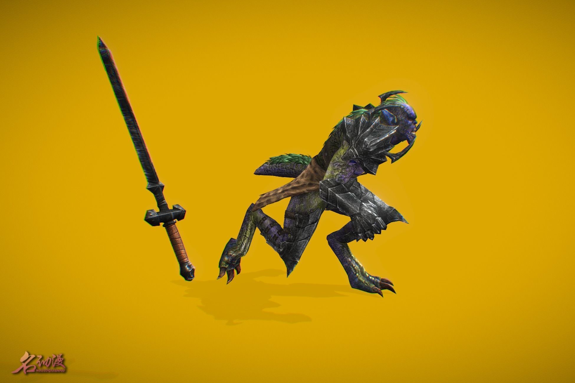 RPG King Triton Low-poly 3D model_3