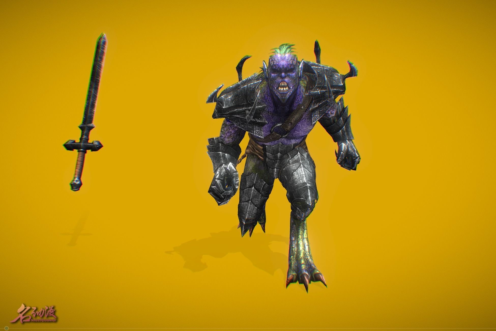 RPG King Triton Low-poly 3D model_1