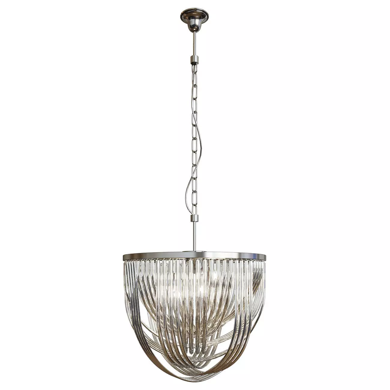 Chandelier fine glass  3D model_0