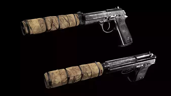 PRB92 Pistol WITH SUPPRESSOR