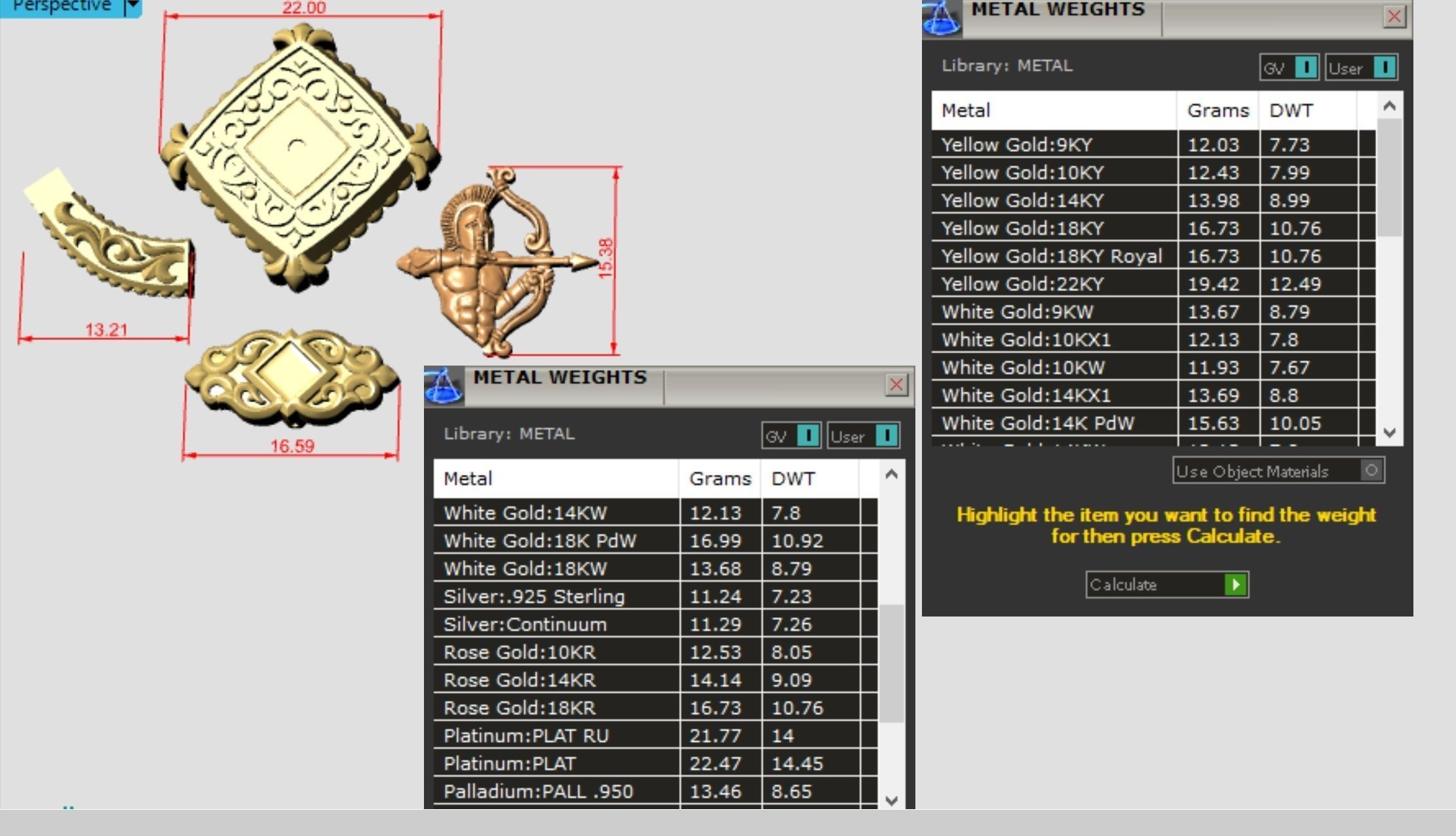 Zodiac signs Cufflinks Archer 3D print model_8