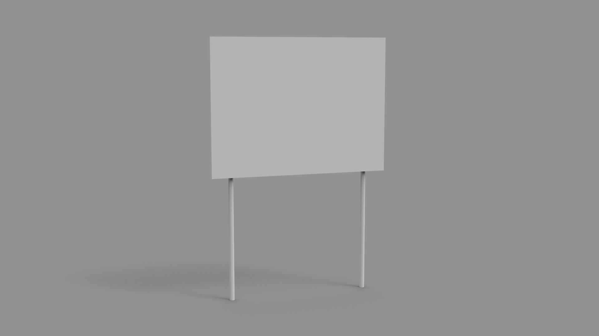 Sign boards Collection 1 Low-poly 3D model_6