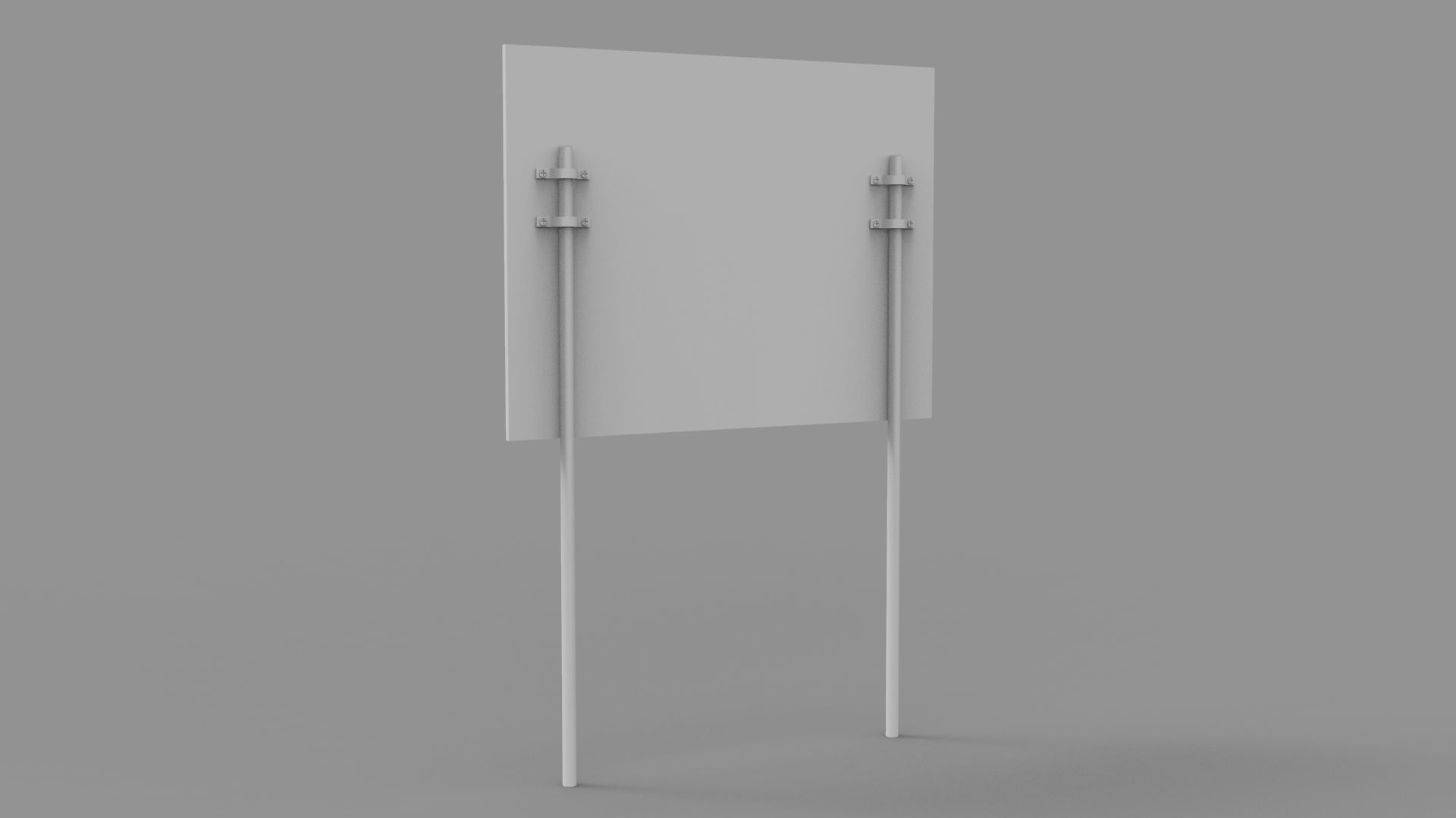Sign boards Collection 1 Low-poly 3D model_7