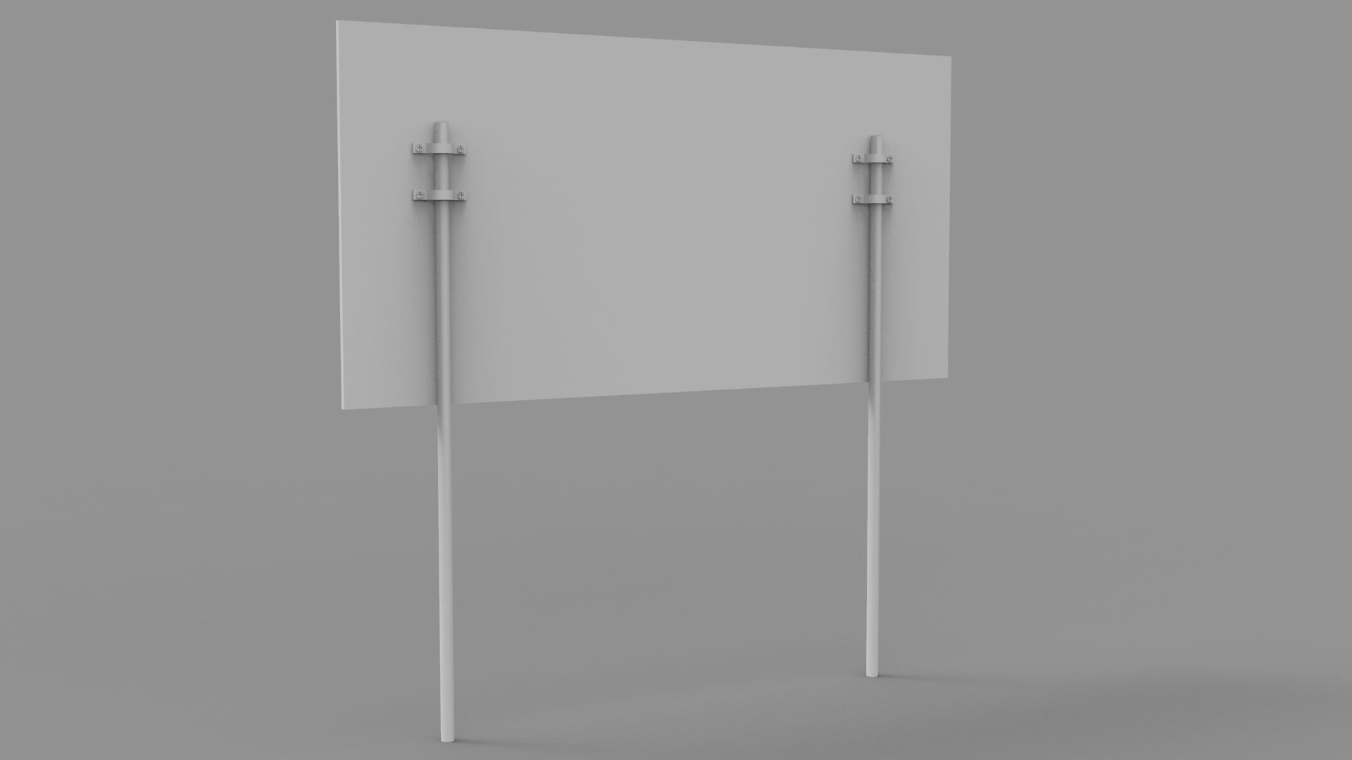 Sign boards Collection 1 Low-poly 3D model_29