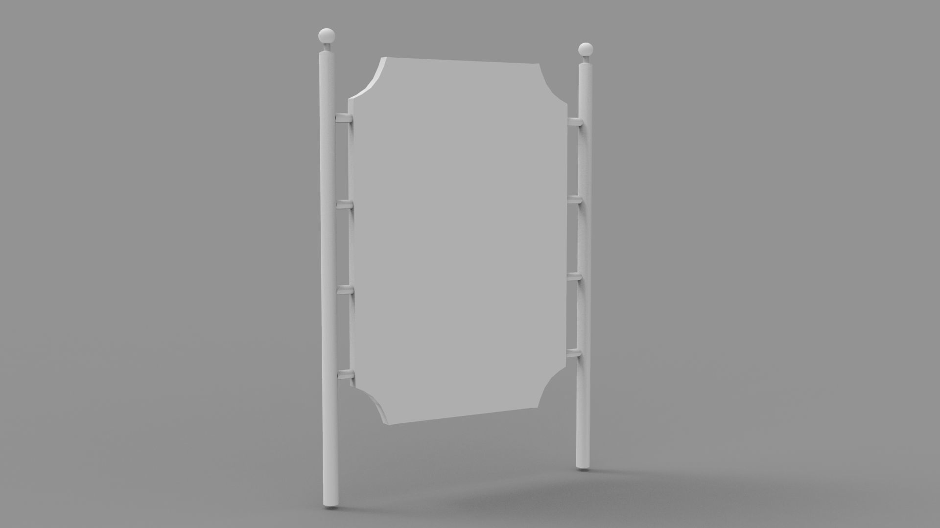 Sign boards Collection 1 Low-poly 3D model_11