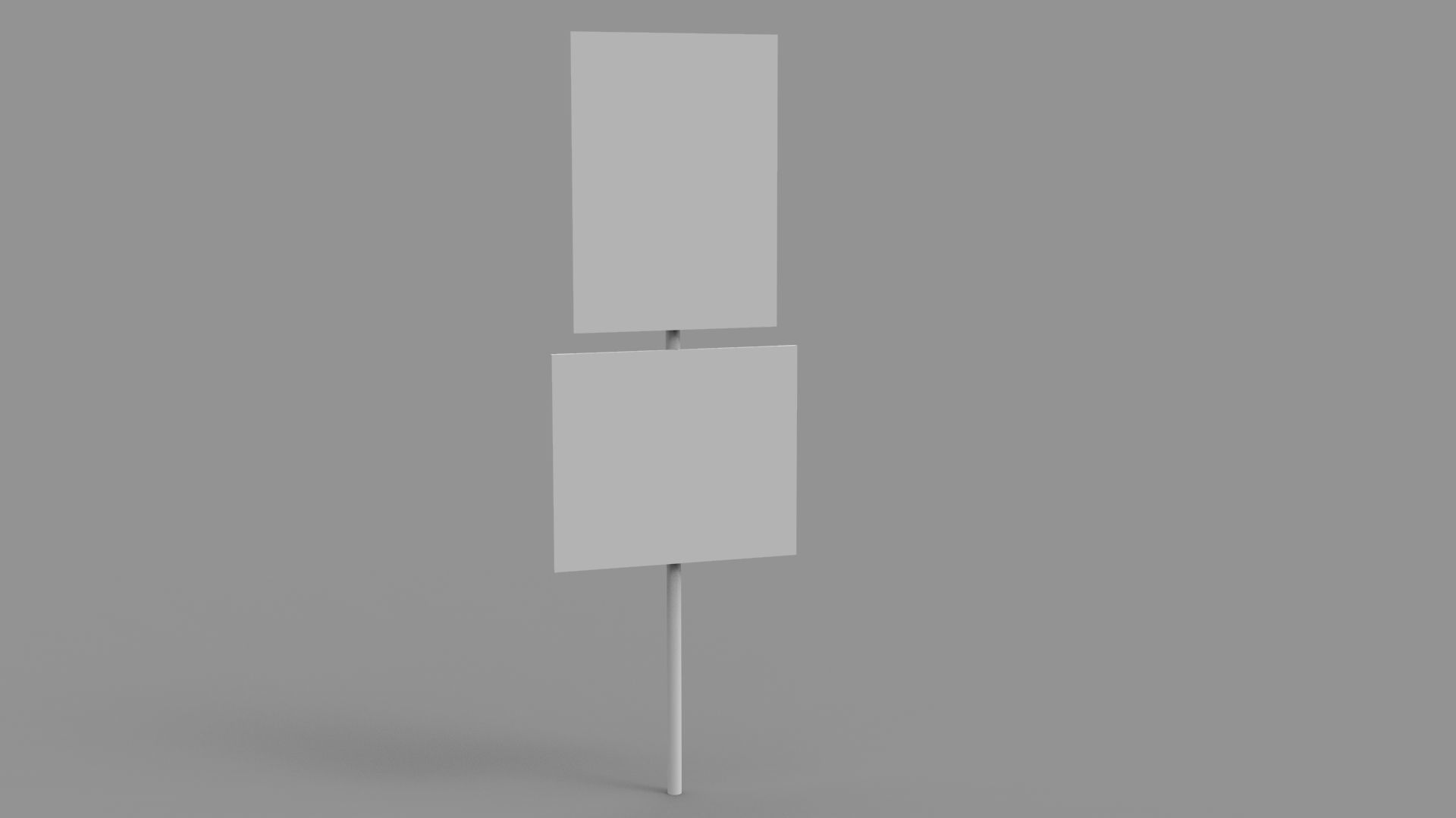 Sign boards Collection 1 Low-poly 3D model_12