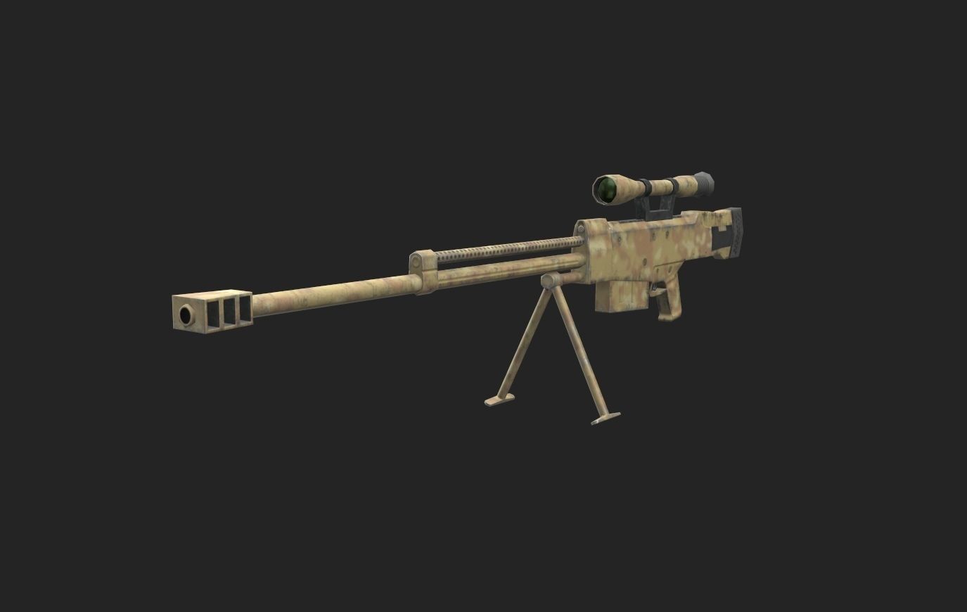 Zijiang m99 Low-poly 3D model_5