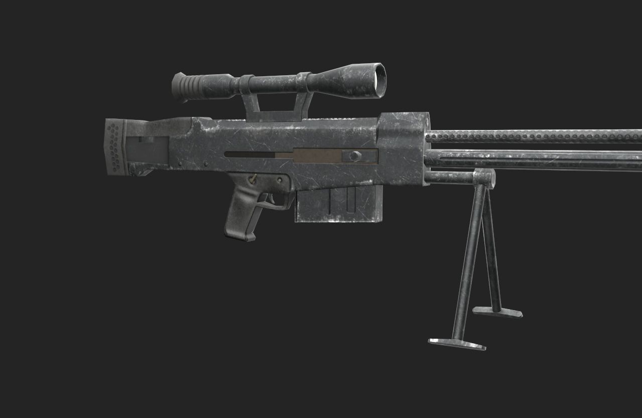 Zijiang m99 Low-poly 3D model_7