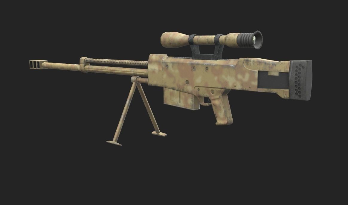 Zijiang m99 Low-poly 3D model_6