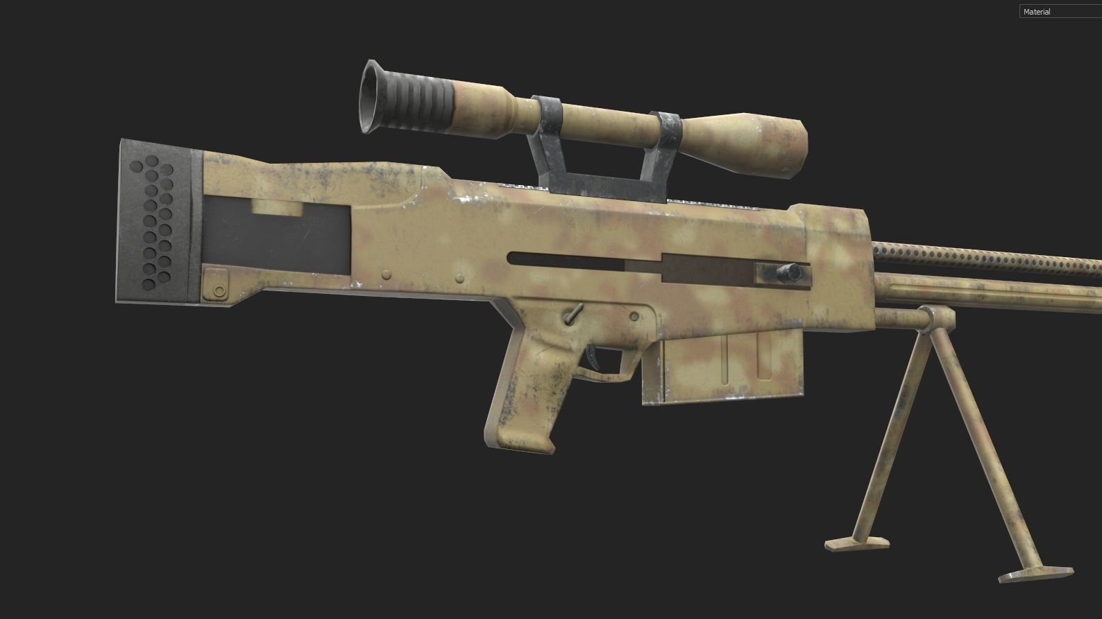 Zijiang m99 Low-poly 3D model_8