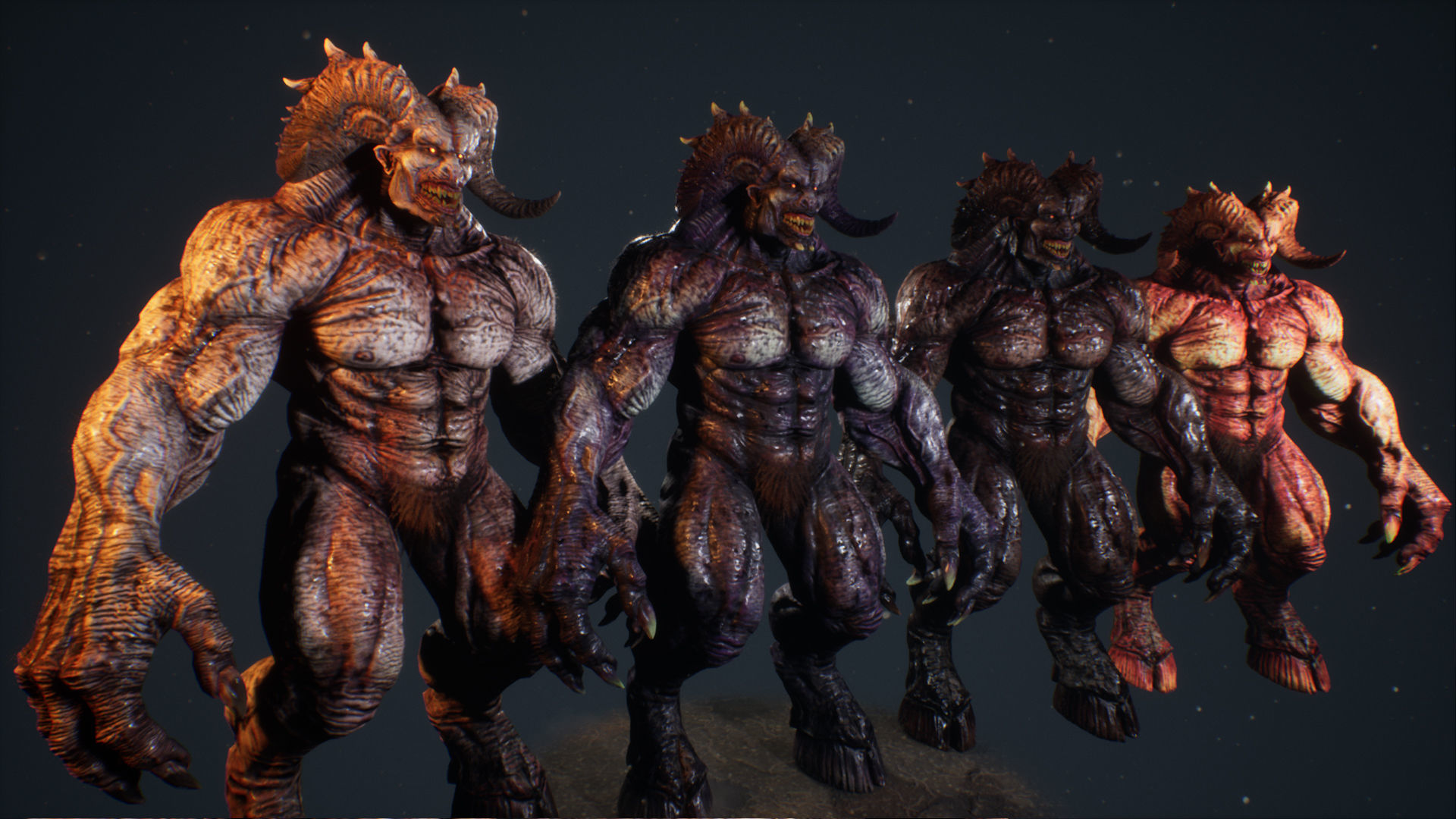 Demons Bundle 2 Low-poly 3D model_53
