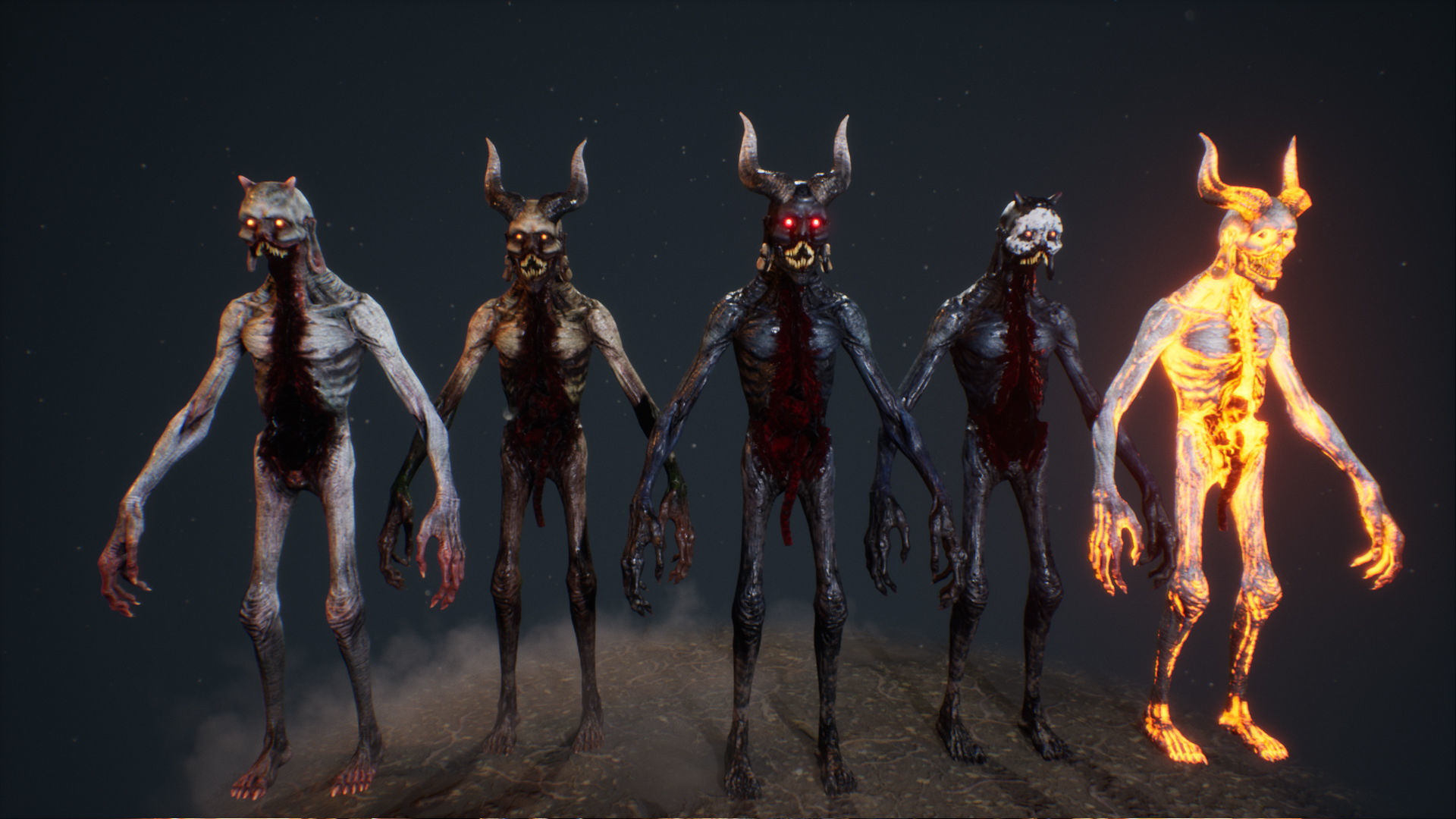 Demons Bundle 2 Low-poly 3D model_67