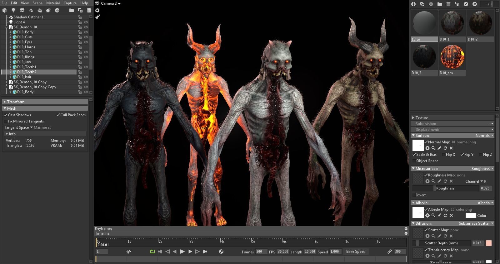Demons Bundle 2 Low-poly 3D model_87