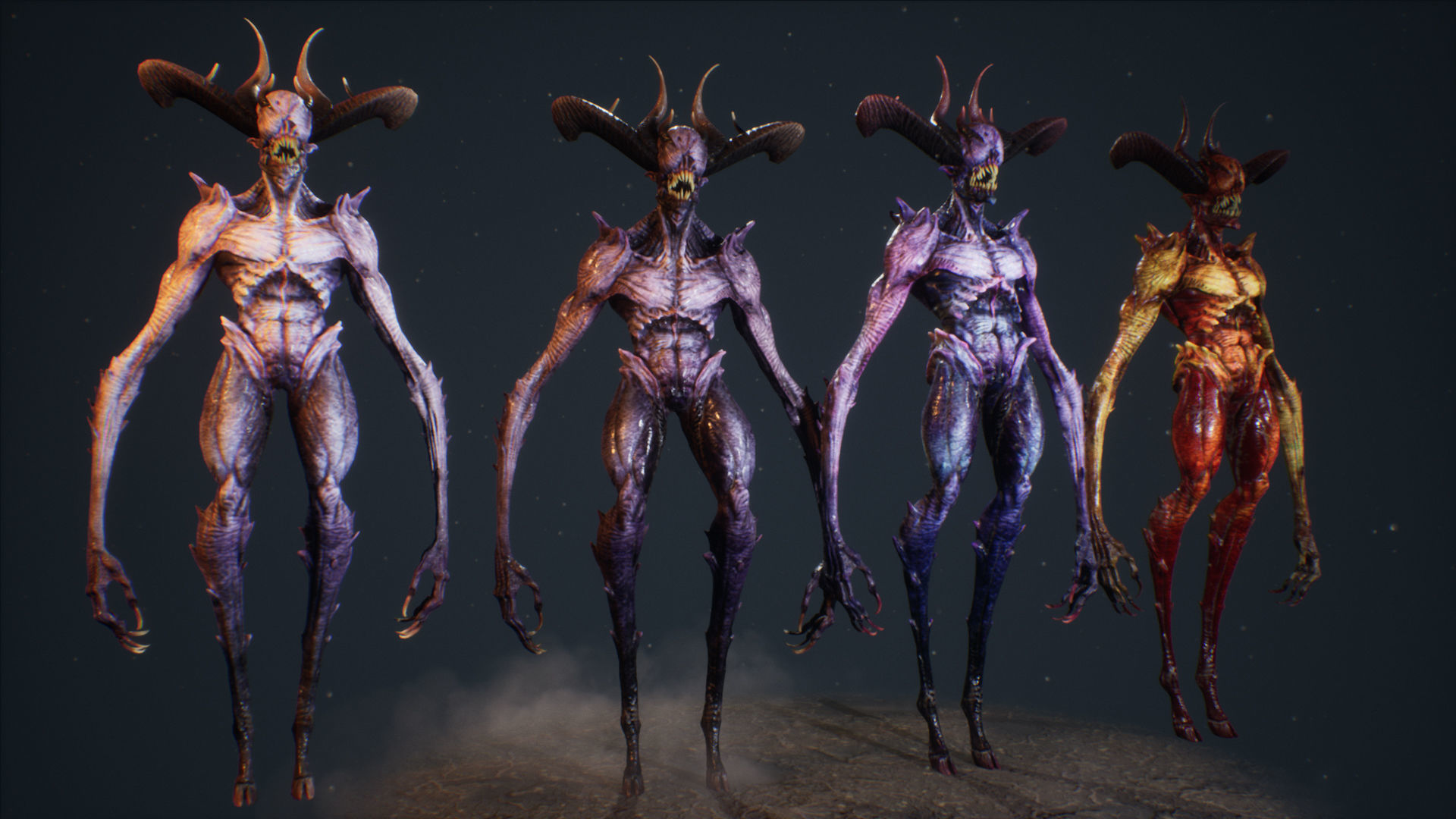 Demons Bundle 2 Low-poly 3D model_11