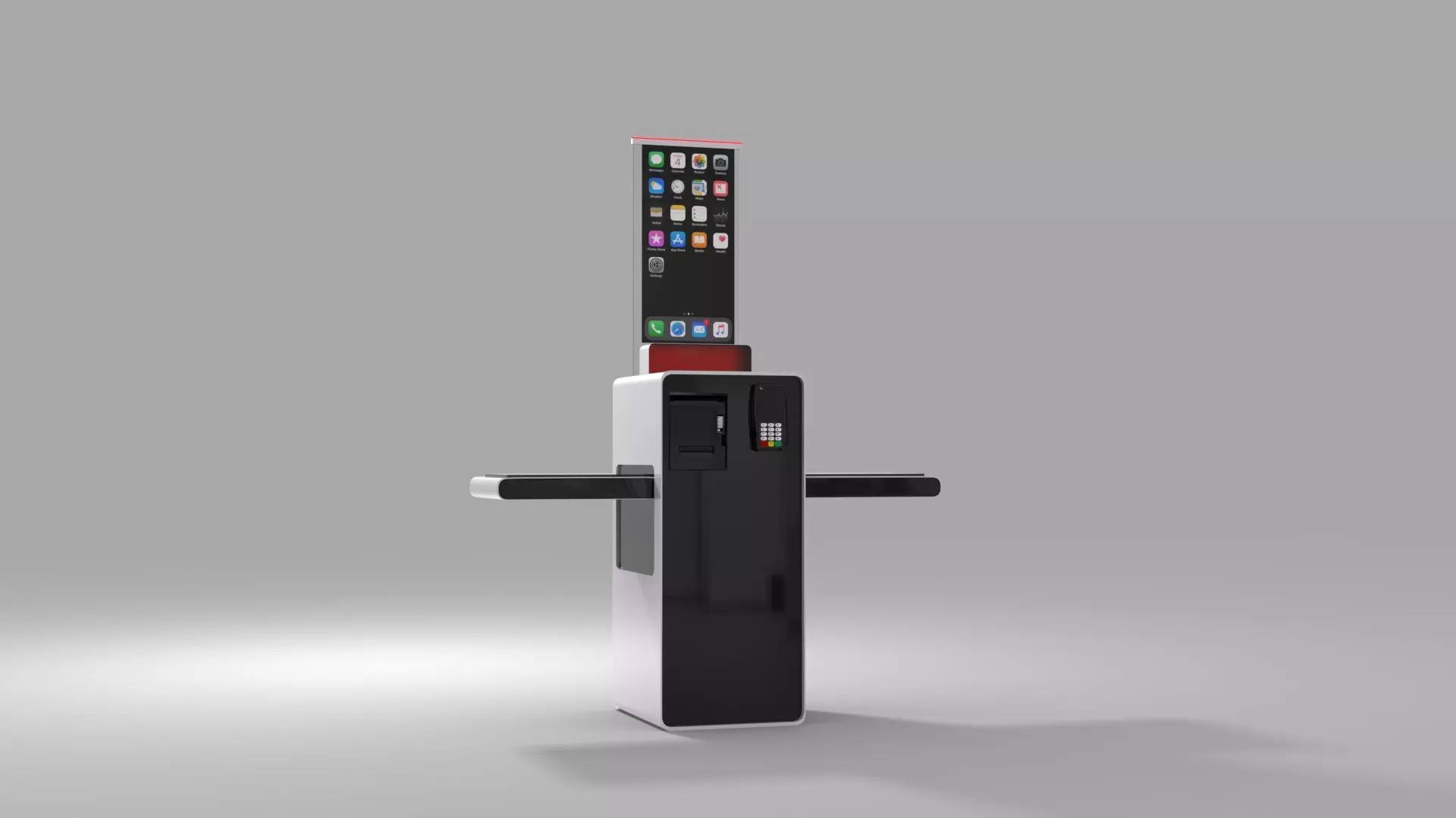 Self checkout design concept 3D model_0