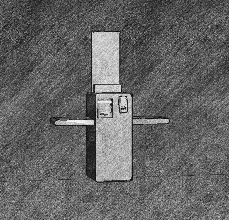 Self checkout design concept 3D model_5