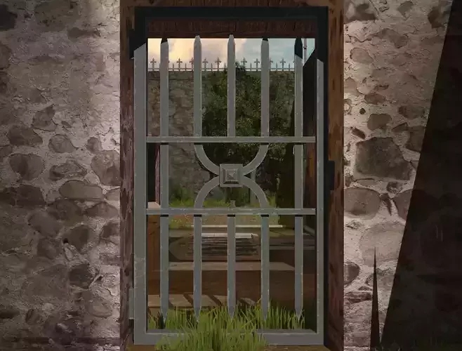 Enclave game -Zurana Hideout GATE Low Poly