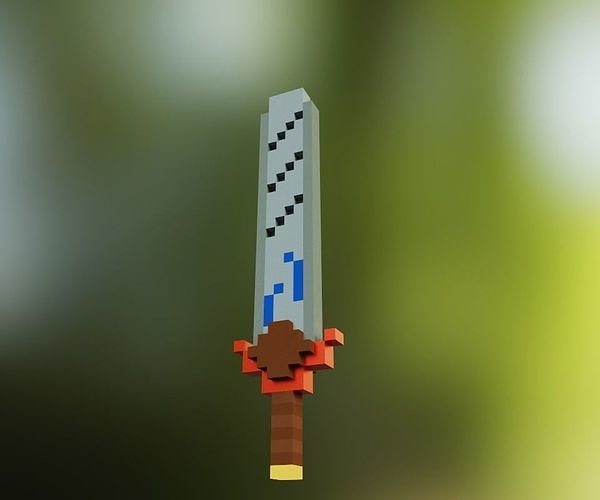Sword-pix sword in minecraft Free low-poly 3D model