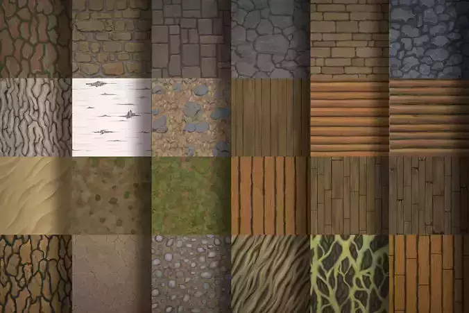 Hand Painted textures pack vol1