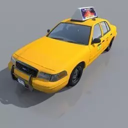 NY taxi Free 3D model