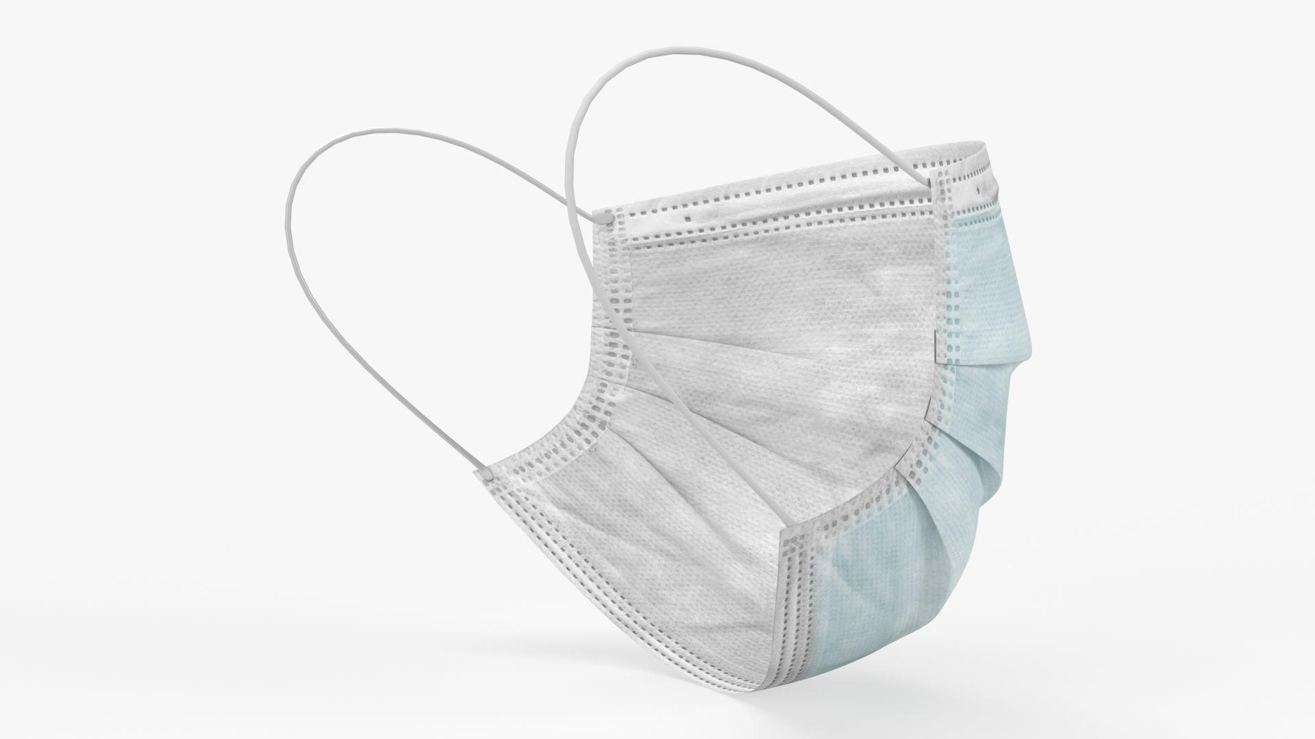 Medical surgical face mask 3D model_3