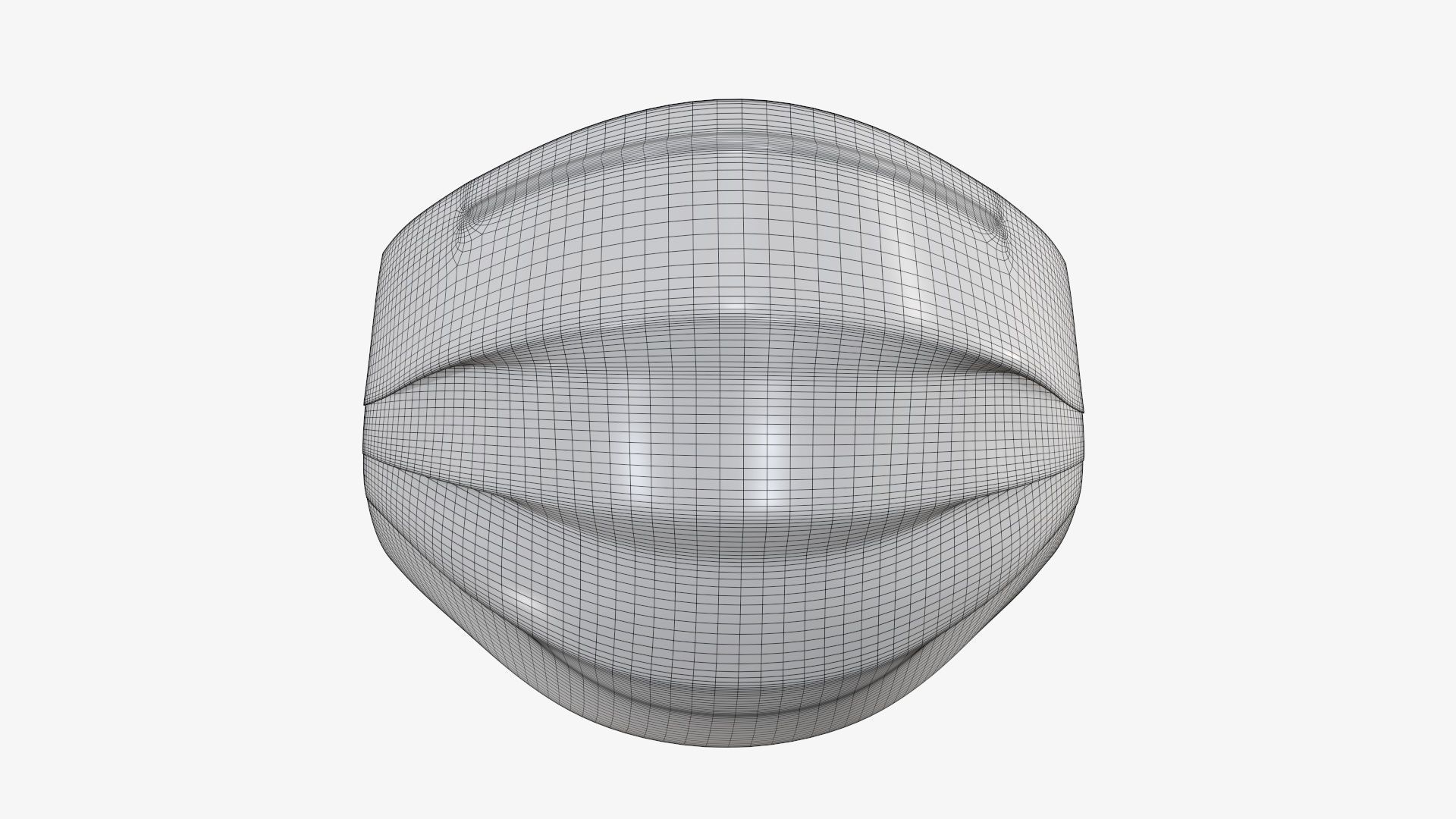 Medical surgical face mask 3D model_8